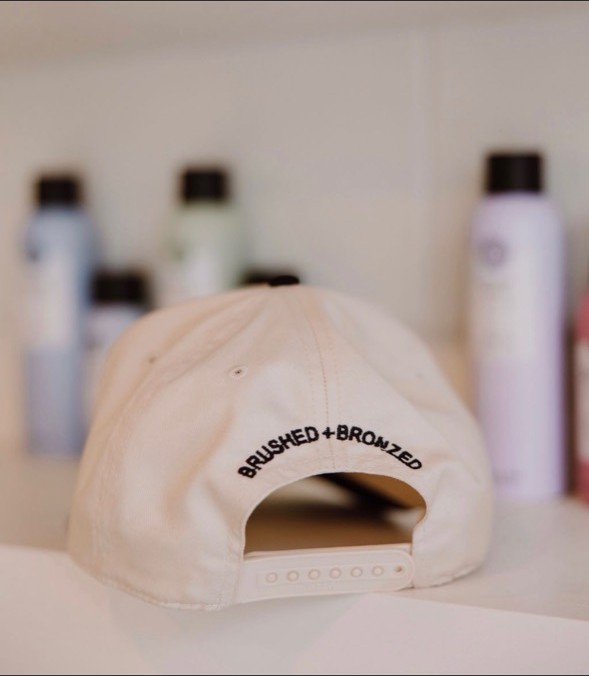Brushed + Bronzed branded studio detail